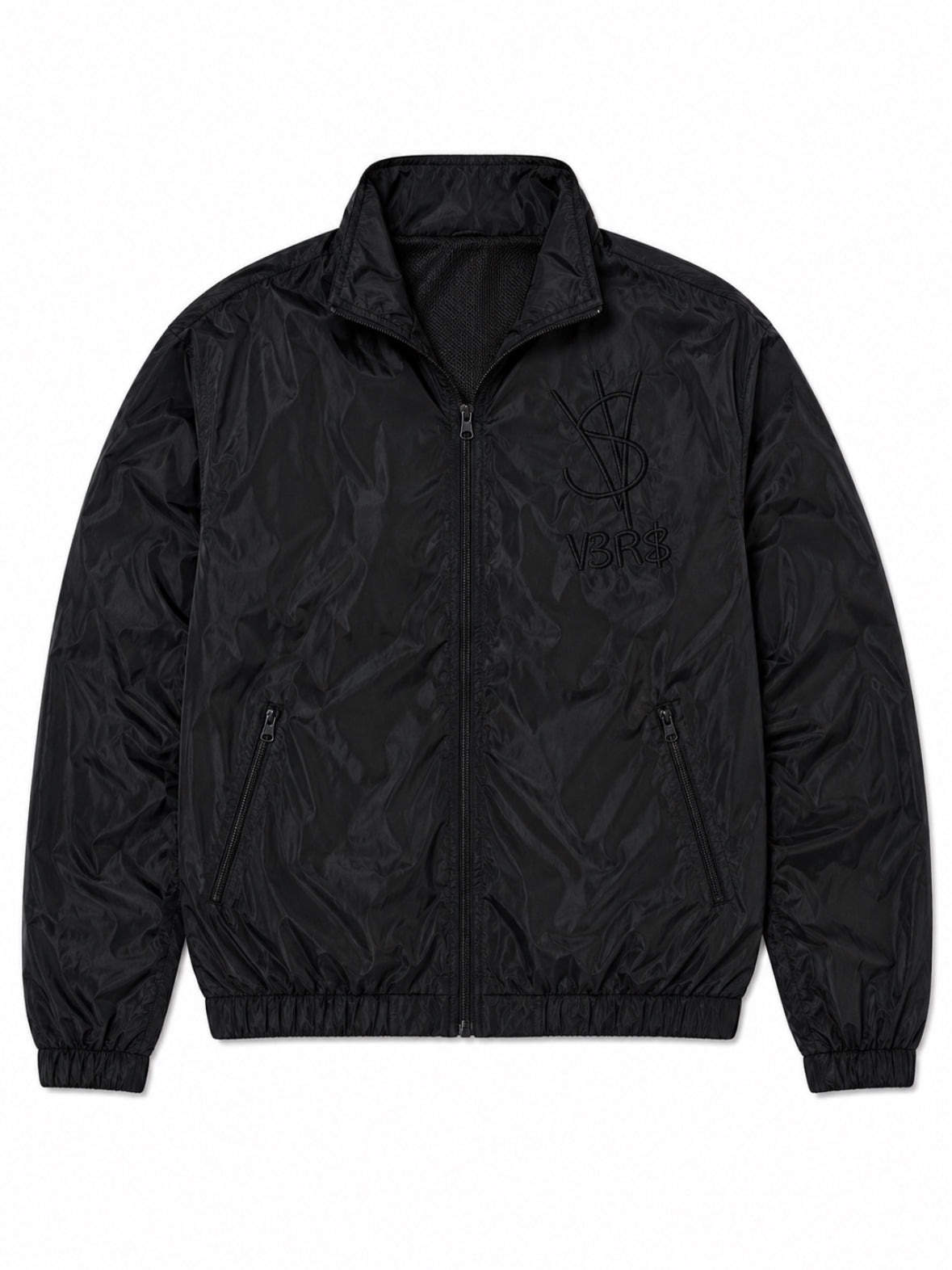 Triple Black Windbreaker Jacket
